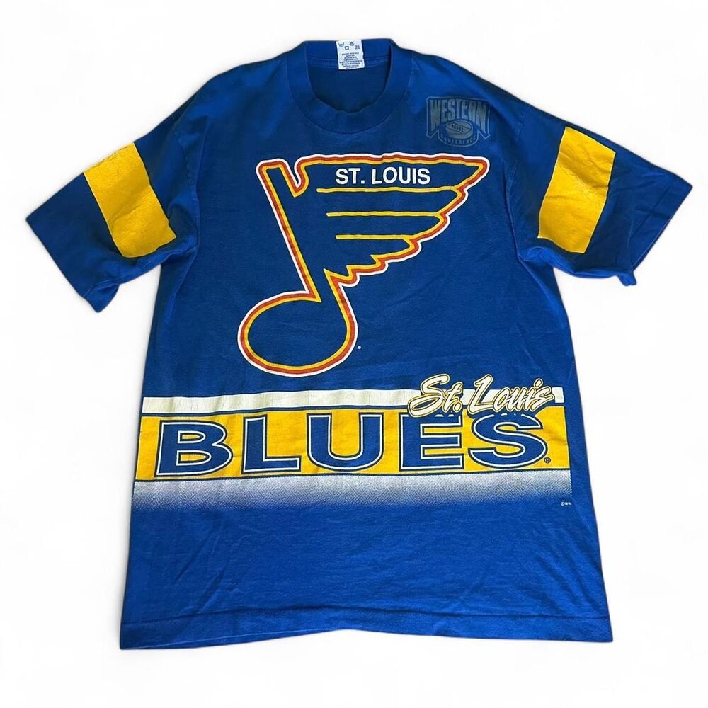 St. Louis Blues 90's Salem-Sportswear Men's Multi T-shirt Graphic T Shirt